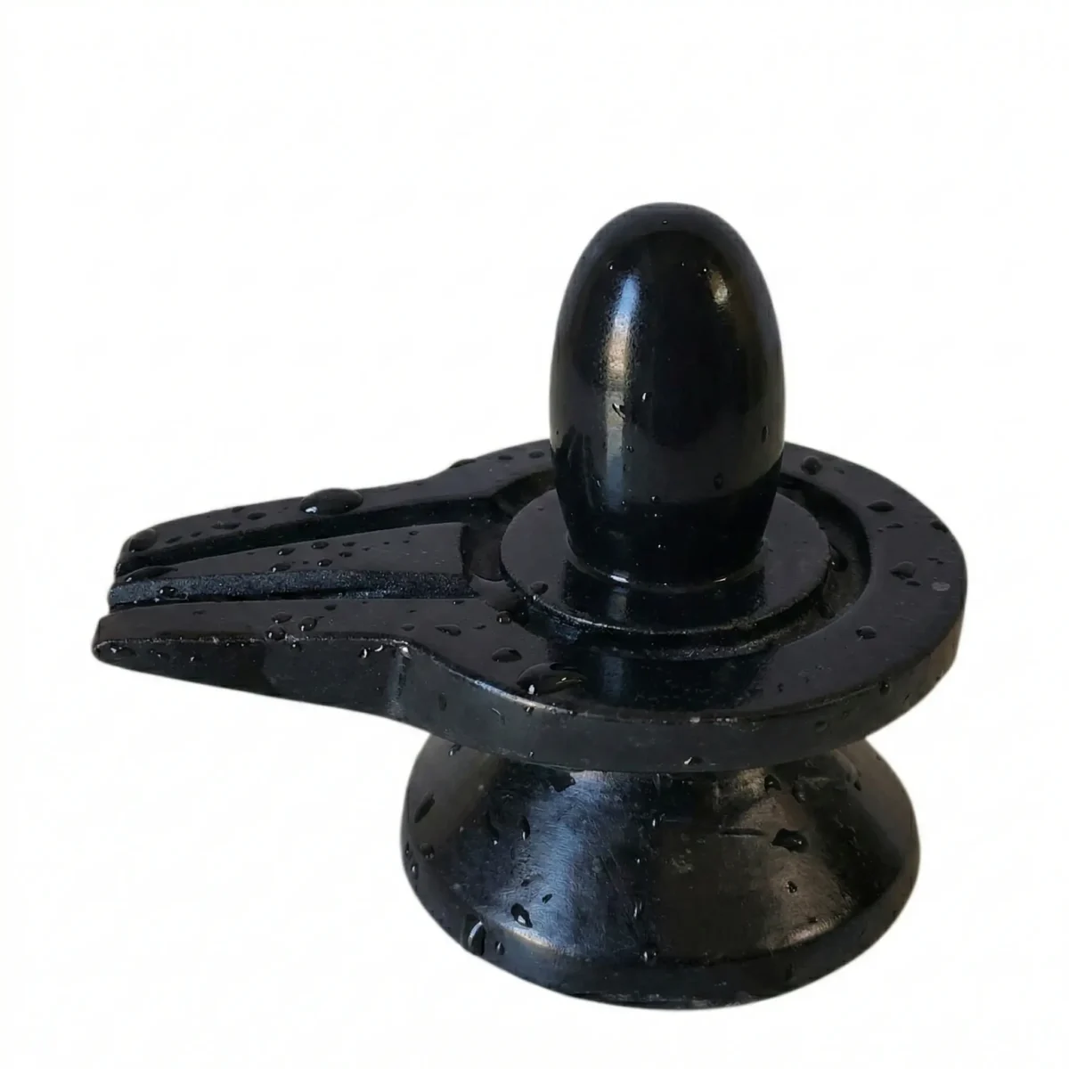 Black-2-inches-narmadeshwar-shivling-jaladhari-parth-narmadeshwaer-shivling-1200x1200 1.5" Inches Black Narmadeshwar Shivling with Jaladhari(Base) for Home - Image 1